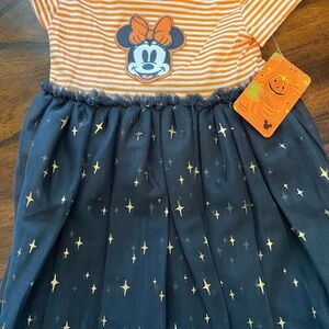 Disney Orange and Black Minnie Mouse Dress
